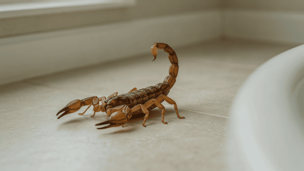 Scorpion at Bathroom